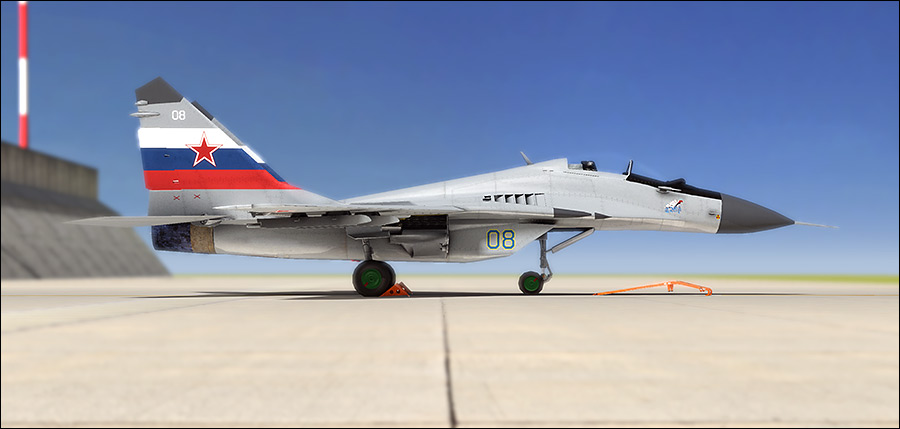 Mig 29 3D image rendered